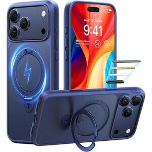 TORRAS Ostand For IPhone 17 Pro Case, Fit For MagSafe, Deep Blue